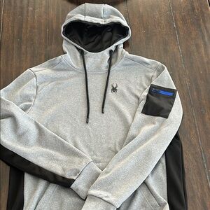 Spyder Active Gray and Black Hoodie